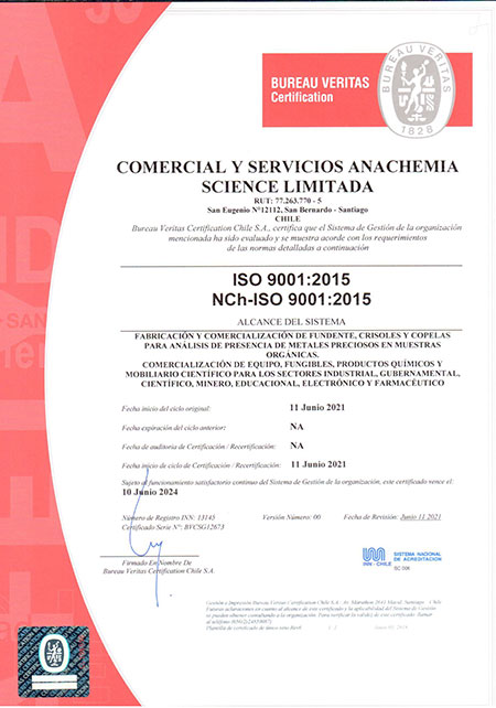 Certificacion ISO 9001:2015