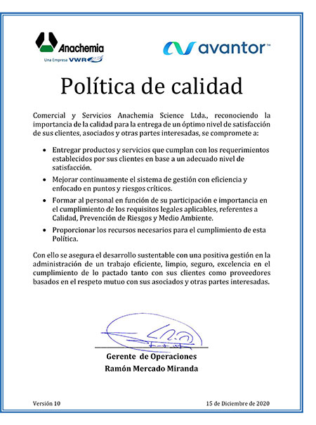 Politica de calidad